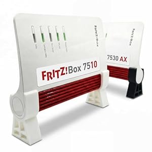 Standfuß Ständer passend für Fritzbox 7510 und 7530 AX AVM (2er Set) - Halter Halterung Router Modem - Made by R-Satz Shop (Weiß)