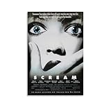 Scream Horror Movie Canvas Wall Art - 12x18inch(30x45cm) Poster for Teens Room Decor