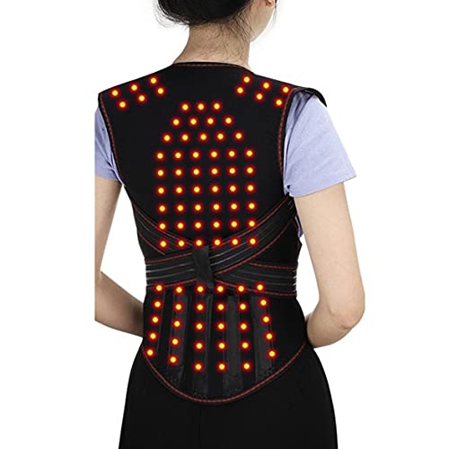 XWSM Supports Lombaires Gilet Auto-Chauffant 108pcs Tourmaline Magnétique Thérapie D'orthèse Ceinture Soutien Dos Correcteur Posture Lombaire Corset pour Hommes Femmes Support (Size : M)