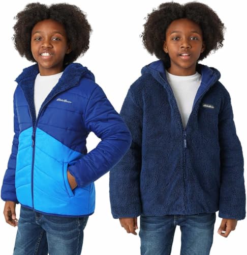 Image of Eddie Bauer Kids Reversible Plush Hoodie Jacket