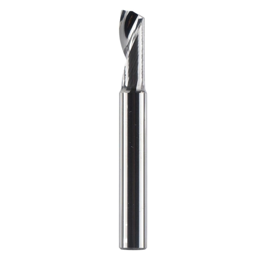1 szt. 3,175 4 6 8 mm frez spiralny z węglika spiekanego CNC pojedynczym ostrzem, do aluminium(SA1F-D8.0-L17)