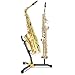 Hercules Stands DS533BB Alto/Tenor Saxophone Stand with Soprano Sax Peg