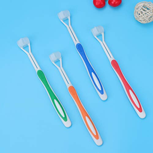 Healifty 4 Pcs 3 Lados Surround Especialidade Escova de Dentes Cobertura Completa Autismo Asd Necess