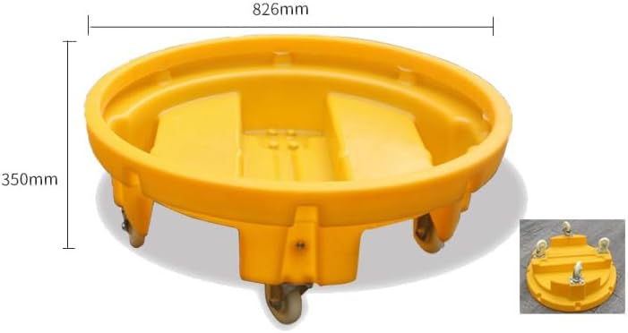 Modular Containment Platform, Industrial Stackable Oil Drum Spill Pallet with Drain, Detachable Polyethylene Grating Tray for Garage Supermarket Basement（82.6x35cm