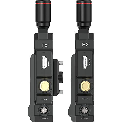 Hollyland Mars 4K Wireless Video Transmission System | HDMI/SDI Streaming | Up to 450ft Range, Low Latency, 4K Livestream | Includes 2 x NPF-570 Batteries, Battery Charger, and SolidSignal Cable Ties