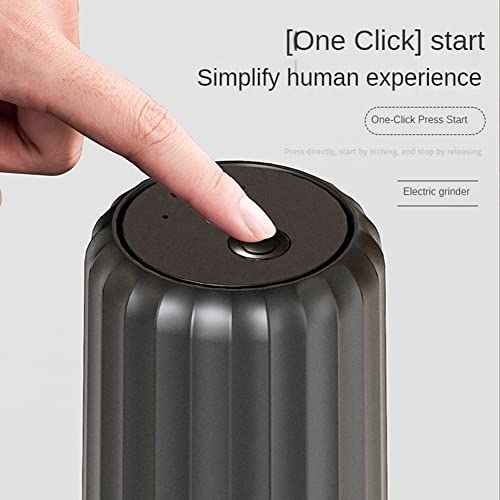 Cosmin Electric Coffee Grinder Household Removable Coffee Bean Grinder USB Charging Coffee Grinder Office Kitchen Coffee Grinder Grey - Image 3