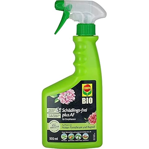 COMPO Schädlings-frei plus AF, Insektizid gegen Schädlinge an Zierpflanzen, Gemüse und Obst, Effektiv Blattläuse bekämpfen, Anwendungsfertig, 500 ml Cover