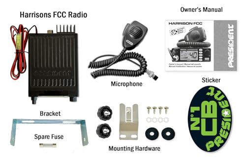 President Harrison FCC AM/FM Mobile CB Radio with CTCSS/DCS - Thumbnail 6