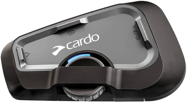 Cardo FRC4X003 Freecom Motorcycle 4-Way Bluetooth Communication System Headset - Single Pack, Black