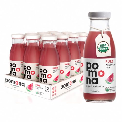Pomona Organic Pure Watermelon Juice, No Sugar Added, 12-pack