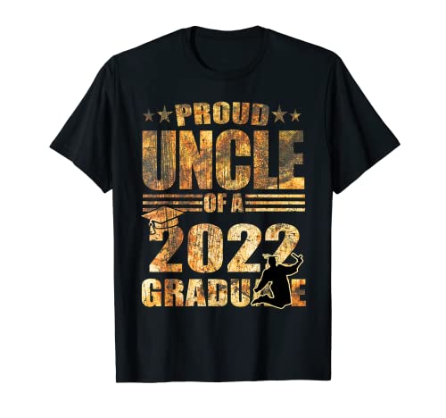 Proud Uncle Of Class 2022 Graduate Senior Family Graduation Camiseta
