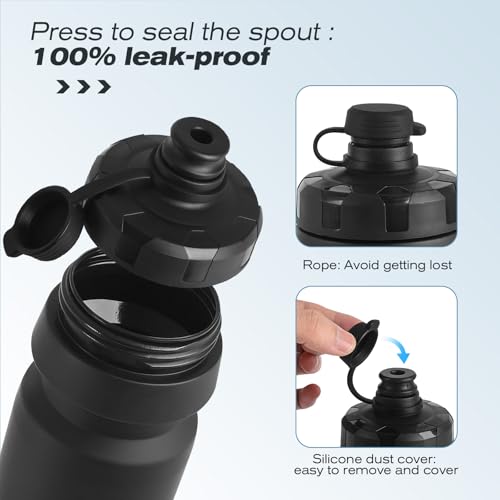 GXCROR Bike Water Bottle Holder with Bottle Combo, Lightweight, Durable & Secure Water Bottle Cage Set, Easy Installation, Fit for Sport Outdoor Cycling, MTB Road