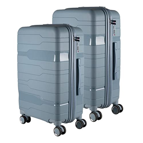 Kit Mala Bordo 10kg + Mala Media 23kg POLIPROPILENO Maldivas Sul (PRETO)