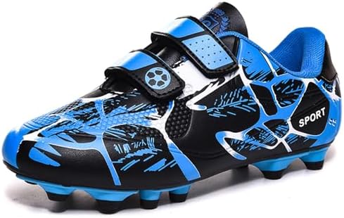 BAODLE Kinder Fußballschuhe Jungen FG/AG Outdoor Fussballschuhe Mädchen TF Football Trainingsschuhe Sportschuhe Atmungsaktiv
