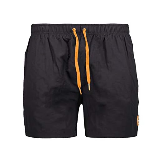 CMP Badeshorts mit Boardshorts, anthrazit-Flash Orange, 48 Herren