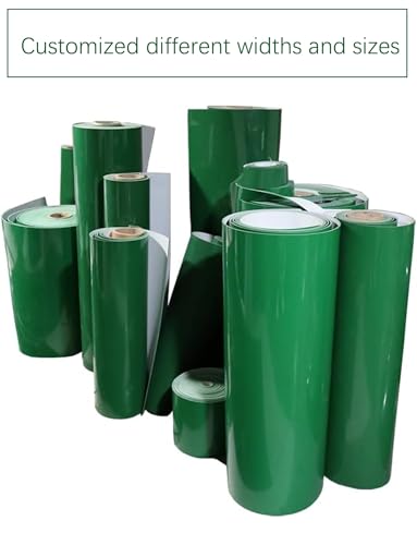 Cinta transportadora industrial de PVC verde para manejo eficiente de materiales 4