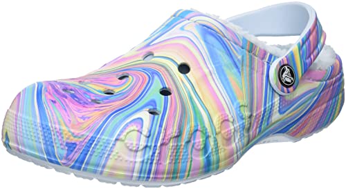 Sabots imprimés doublés Crocs Baya pour soulager les pieds froids sur sol dur