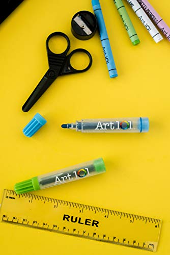 Art 101 Usa Budding Artist 154 Pc Junior Artist Trifold Easel Set, Includes Markers, Crayons, Oil Pastels, Watercolor Paints, And Colored Pencils, Case, Pop Up Easel, Portable Art Studio , White #TOP6
