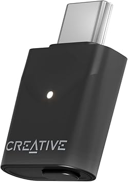 Creative BT-W6 - Transmisor de Audio Bluetooth 5.4 y LE con Sonido Snapdragon, aptX sin pérdidas, Baja latencia y Audio hasta 24 bits/96 kHz