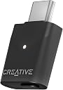 Creative BT-W6 Wireless Bluetooth 5.4 and LE Audio Transmitter with Snapdragon Sound, aptX Lossless, Low Latency and up to 24-bit / 96 kHz Audio, Works with PC/Mac/Gaming Consoles