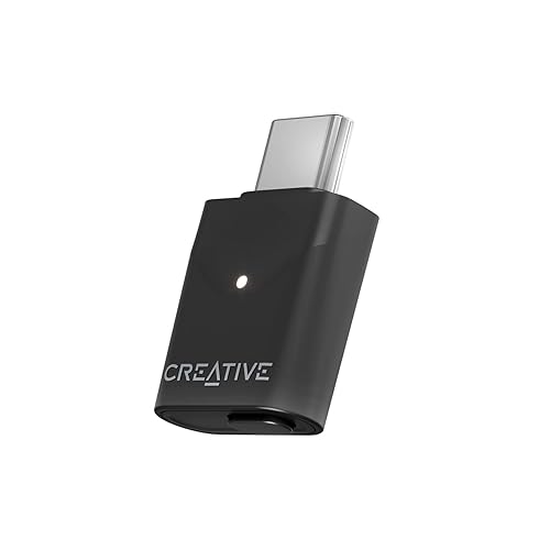 Creative BT-W6 Wireless Bluetooth 5.4 and LE Audio Transmitter with Snapdragon Sound, aptX Lossless, Low Latency and up to 24-bit / 96 kHz Audio, Works with PC/Mac/Gaming Consoles
