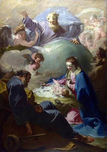 Pinturas famosas lienzo la Natività Battista Pittoni cuadro decoraciones