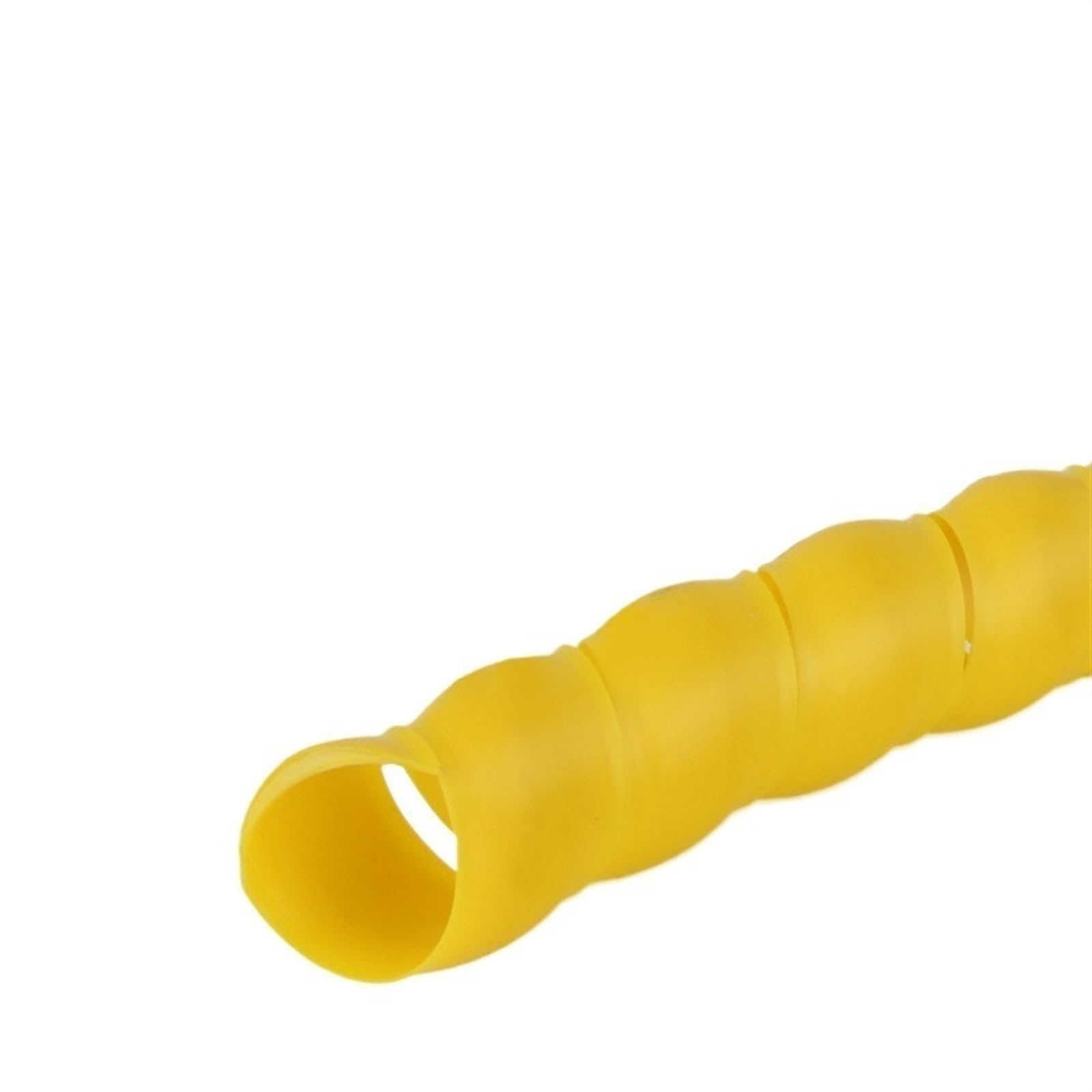 Funda de cable con envoltura en espiral, Funda espiral flexible de 2 metros (8 mm-40 mm), organizador línea, protección bobinado tubo, protector cable, cubierta(Yellow,ID 16mm)