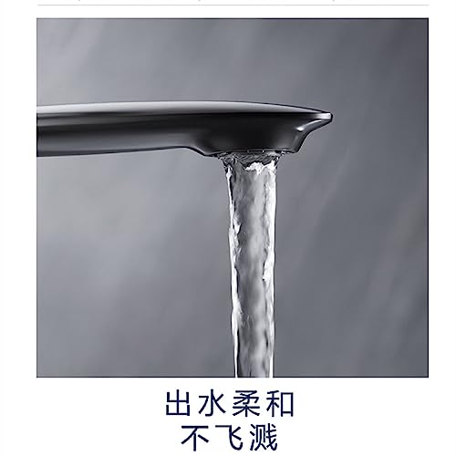 Mitigeur monotrou lavabo en laiton chrome pour eau chaude et froide de salle de bains - 5