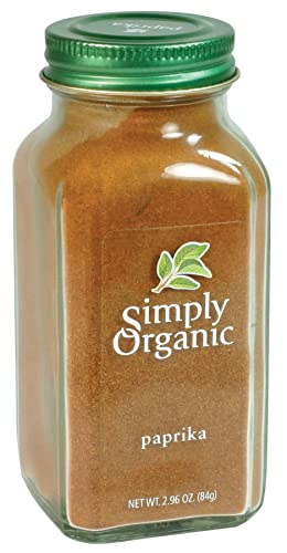 Image of Simply Organic, Paprika Ground Certified Organic, 2.96 Ounce Container (Pack of 5)