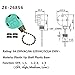 Akahttbn Ceiling Fan Switch ZE-268S6 3 Speed 4 Wire Bronze Zing Ear For Ceiling Light Fans Lamps and Wall Lights Pull Chain Switch Replacement On-Off with Pull Chain,1 Pack