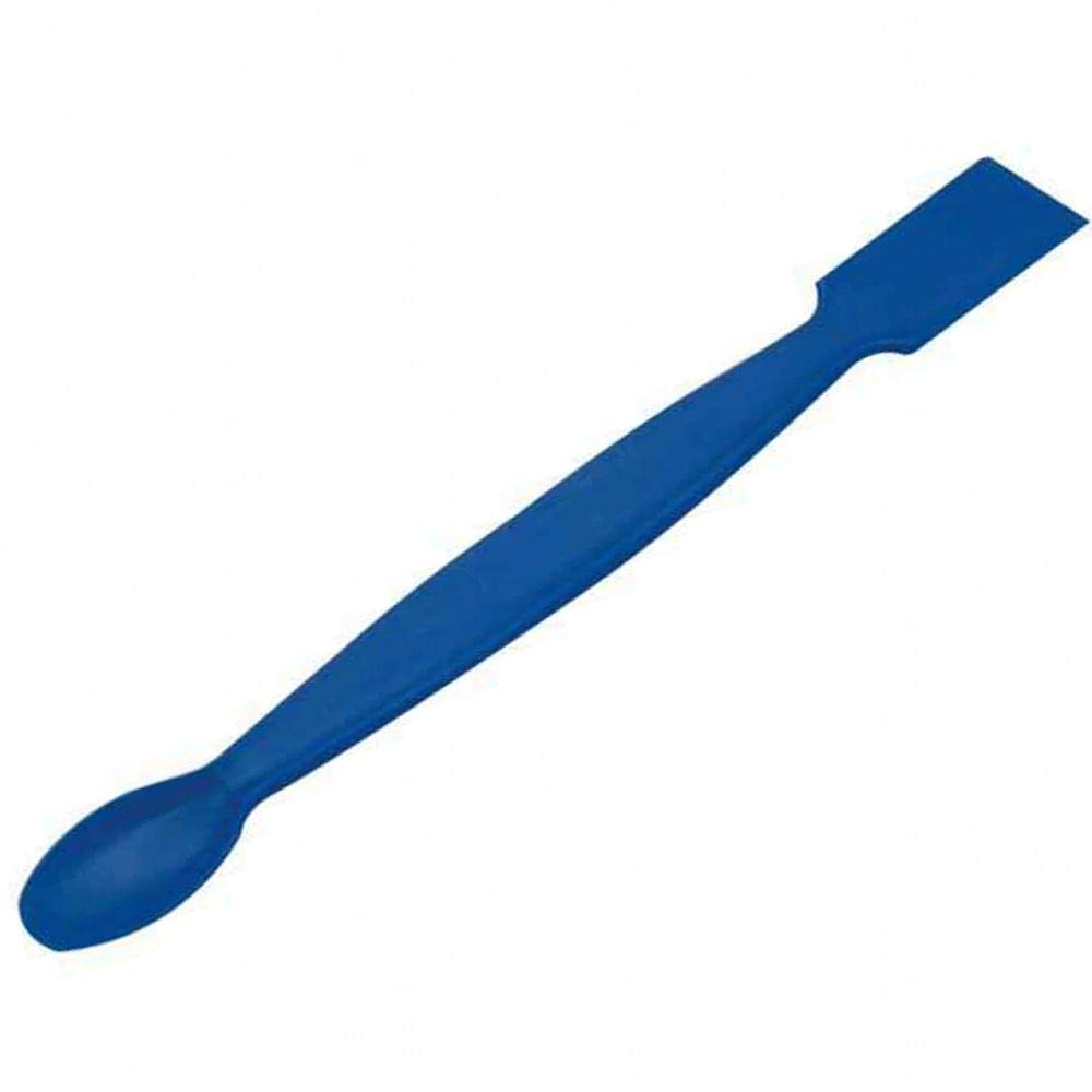 200mm Plastic Spatula with Spoon, Blue, Karter Scientific (Pack of 12)