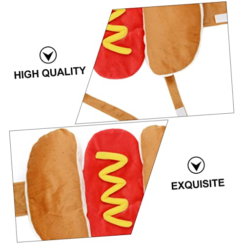 Disfraz para perros Hot Dog talla L color naranja miniatura 7