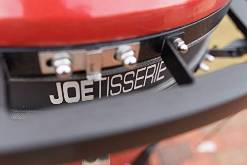 Kamado Joe Kj15041021 Big Joe Iii 24-Inch Charcoal Grill With Cart And Side Shelves, Blaze Red & Bj-Tisseriena Joetisserie Rotisserie Grill Accessory For Big Joe Grills #TOP6