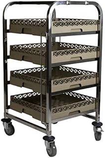 4 Level Stainless Steel Dishwasher Basket Trolley