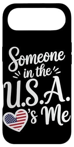 Carcasa para iPhone Air Someone In The USA Is Me American Flag Heart