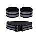 Egurs Reflektor Gürtel und Reflektierende Sicherheit Armband Einstellbare High Visibility Reflektorband Kinder Erwachsene für Outdoor Sports Fahrrad Jogging Laufen Radfahren Wandern Schwarz