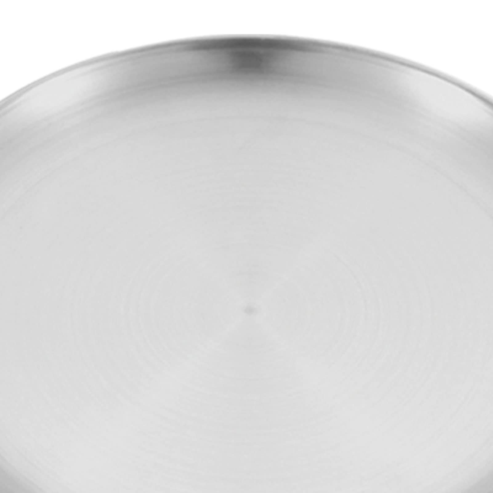 Restokki Stainless Steel Outdoor Picnic Plate Set - Round Shallow BBQ Plates, Camping Utensils Kit for Alfresco Dining(5 PCS)