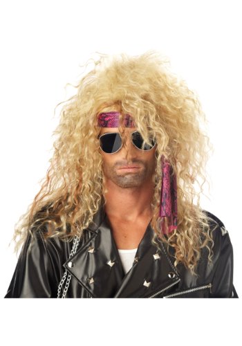 California Costumes Men's Heavy Metal Rocker Wig,Blonde,One Size