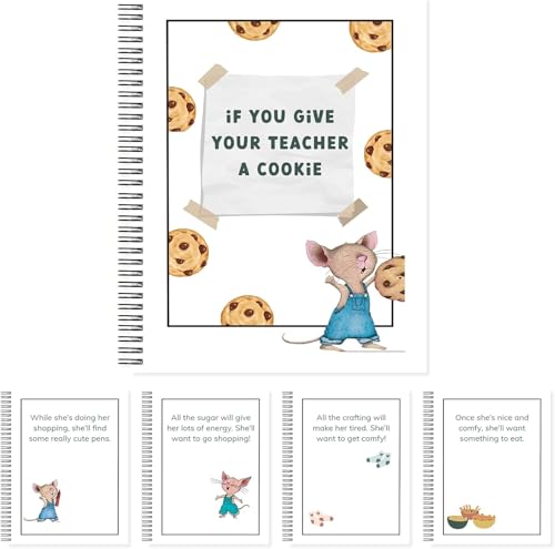 Iyrtss If You Give Your Teacher a Cookie Book [1 Pack] Teacher Appreciation Book Gifts for Female Teachers Creative & Thoughtful Christmas Gift for Best Female Teachers