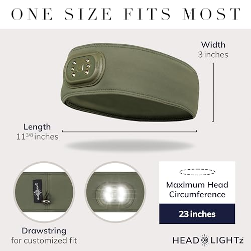 HEAD LIGHTZ Faixa de cabeça ajustável com luz LED