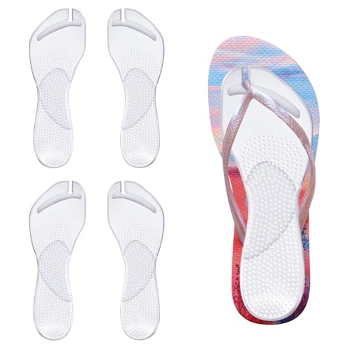 2 pares de plantillas de gel para sandalias tipo flip flop