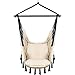 Fauteuil Suspendu Exterieur VITA5 Balançoire de Relaxation- Fauteuil Suspendu Solide- Fauteuil Suspendu Interieur Adapté à Tout Décor- Chaise Suspendue Facile à Assembler-Hamac Chaise Confortable