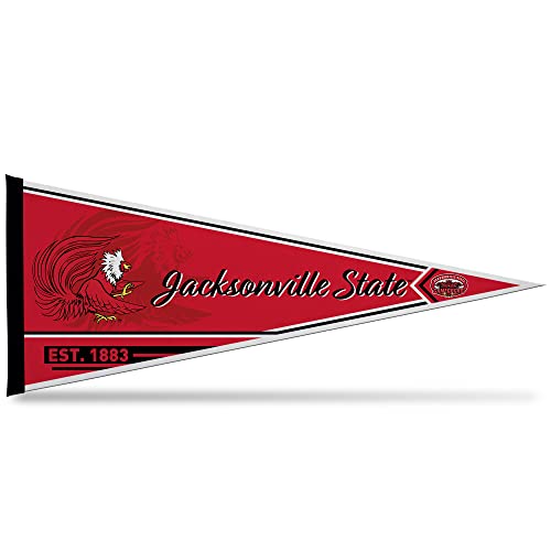 Rico Industries NCAA Jacksonville State Gamecocks Classic 12" x 30" Felt Wall Décor Pennant - Great for Home/Bed Room/Man Cave Décor