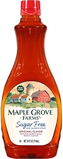 Maple Grove Farms, Sugar Free Maple Flavoured Syrup - Guilt Free Waffle Syrup - Great On Pancakes, 710ml