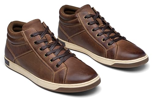 Jousen Men's Leather Fashion Sneakers3