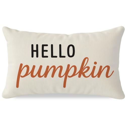 PANDICORN Fall Throw Pillow Covers 12x20, Fall Decorations for Home