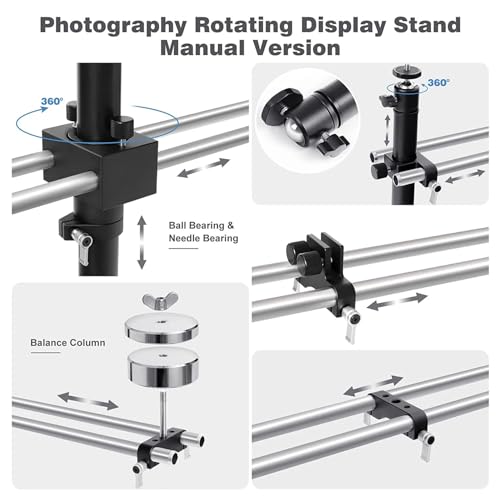 Image of 360 Degree Spinner Rotating Camera Slider,Video Equipment, for Product Shooting, Photography, Video