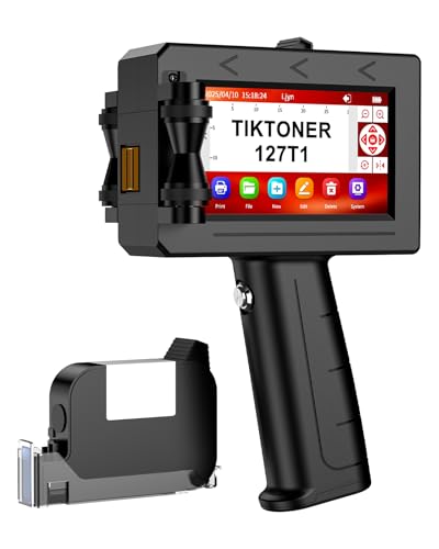 TIKTONER 127T1 Handheld Inkjet Printer - Portable Handheld Printer for...