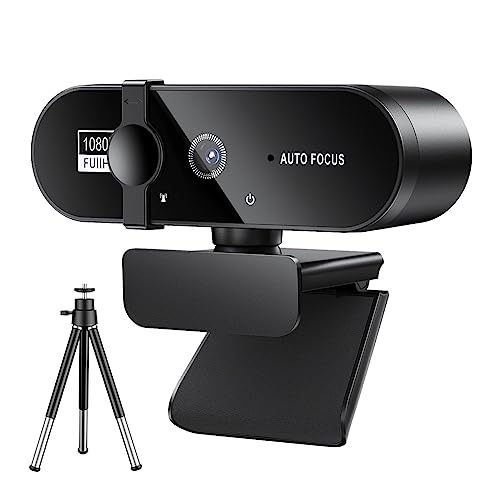 Webcam 1080P avec trépied pour PC et ordinateur portable