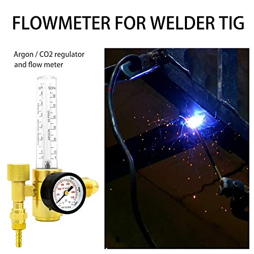 Oyhbo Argon/Co2 Mig Tig Flow Meter Gas Regulator For Welding Welder Cga-580 Inlet #TOP5
